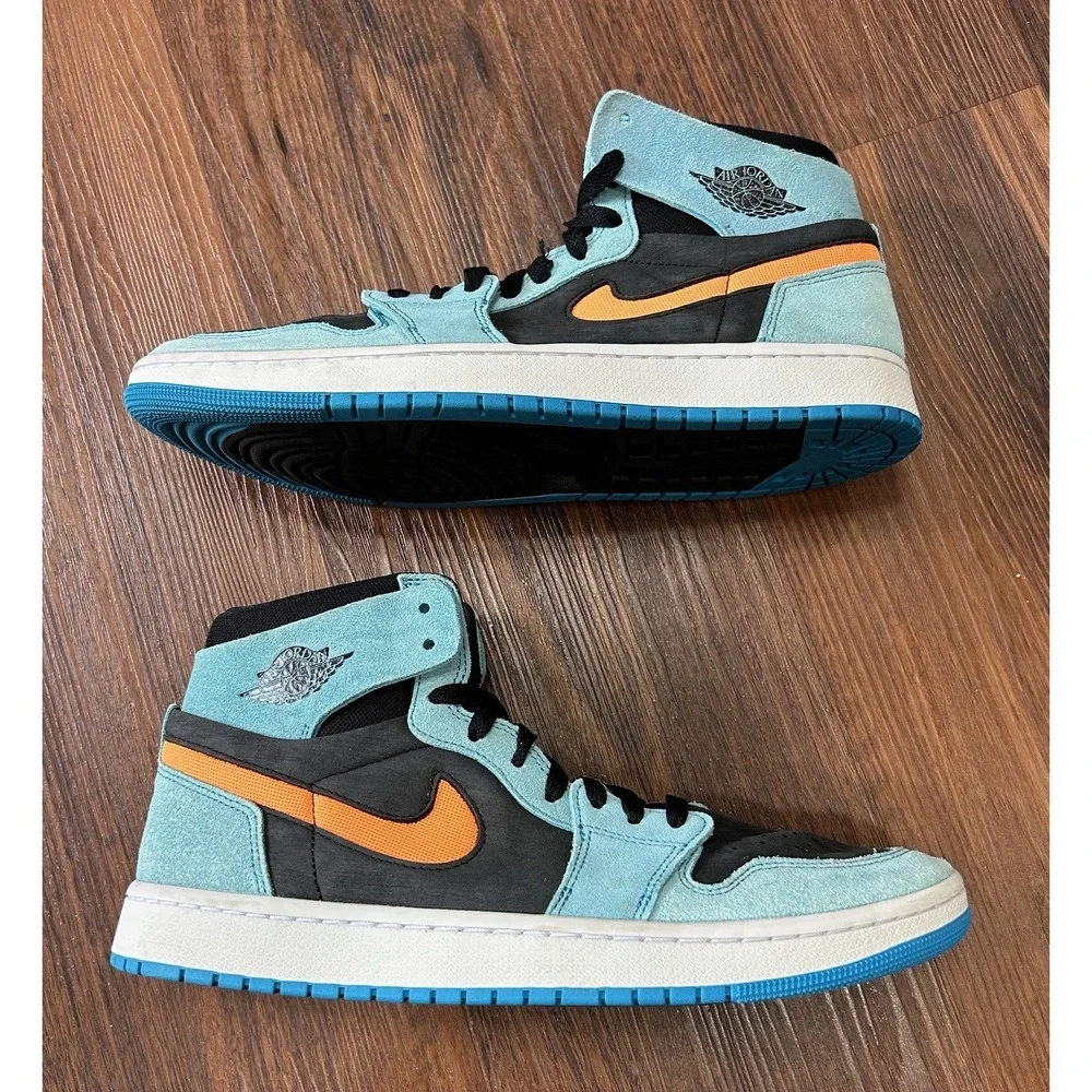Nike Air Jordan 1 Zoom Air CMFT 2 Mens Size 10.5  Bleached Aqua DV1307-408 Shoes
